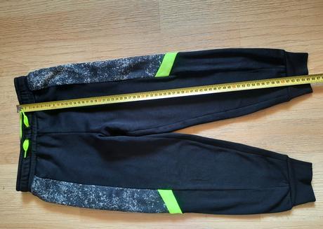 Tepláky chlapecké černé hm sport, h&m,110