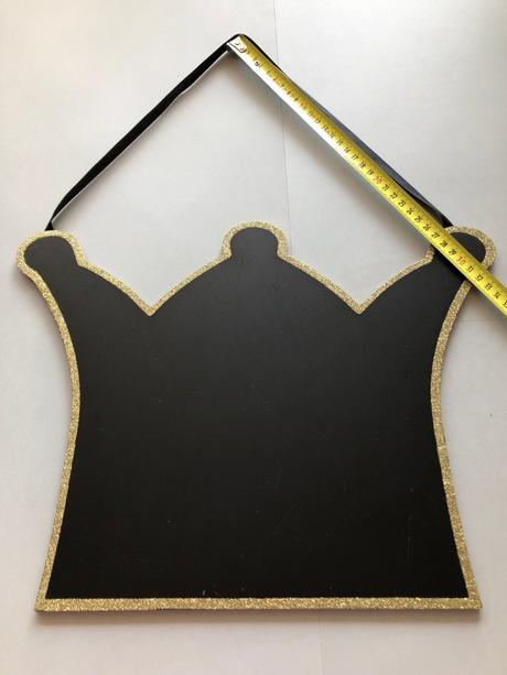 Dekor závěs popisov. tabule tvar korunky princezna, 