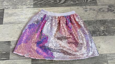 Sukně lesklá flitrová, h&m,134