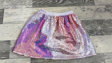 Sukně lesklá flitrová, h&m,134