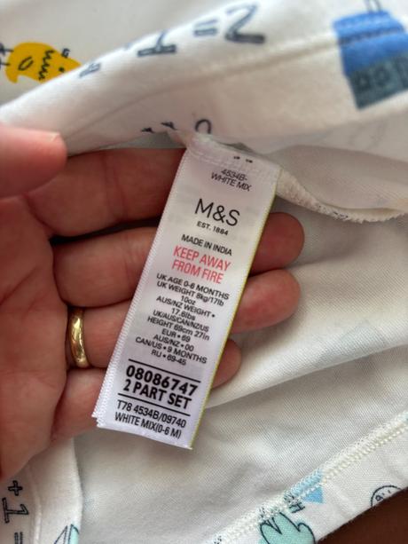 Kojenecká košile na spaní - v.od narození, marks & spencer,62