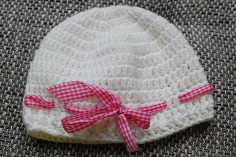 Jarní háčkován čepička velikost 80/86, 80