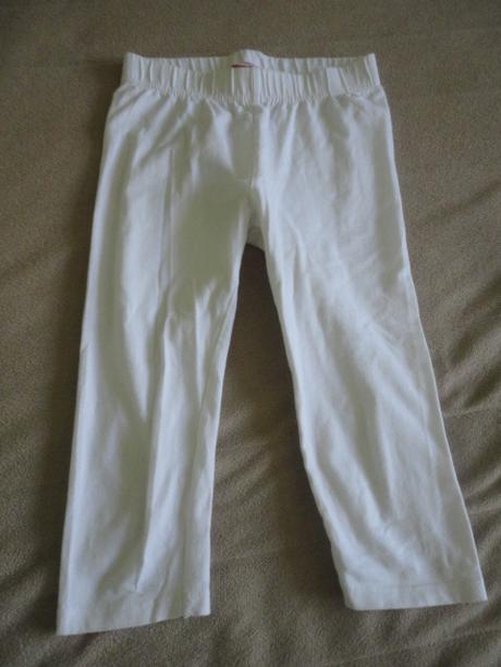 7/8 bílé legíny miss e-vie, vel. 8/9 let, 128