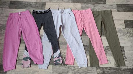 Tepláky/legíny dívčí 5x v.134/140-146, george,134