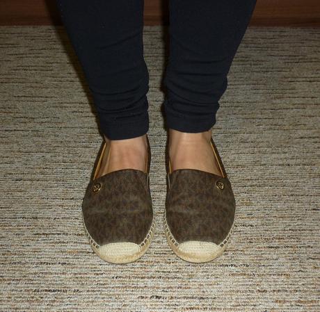 Hnědé dámské logované espadrilky michael kors, michael kors,38