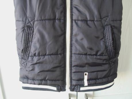 Modrá zateplená vesta vestička, f&f,152