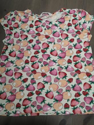 Jahůdkové tričko, h&m,122