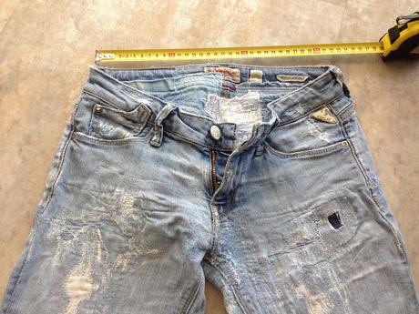 Džíny replay rockxanne vel.36 na donošení, záplaty, replay,36