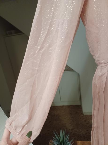 Starorůžové košilové šaty s puntíky xs/s, reserved,164