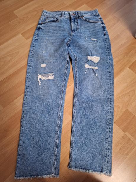 Džíny jeans kalhoty straight leg vel. 36, clockhouse,36