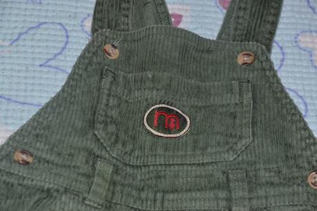 Zelené manžestrové lacláče, mothercare,68