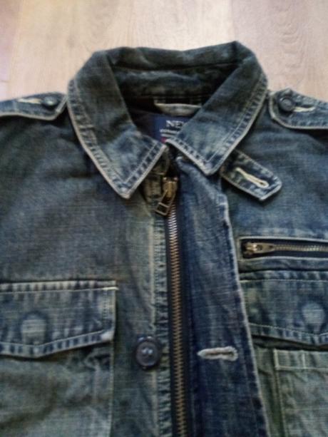 Zateplená riflová bunda, next, vel 128, next,128