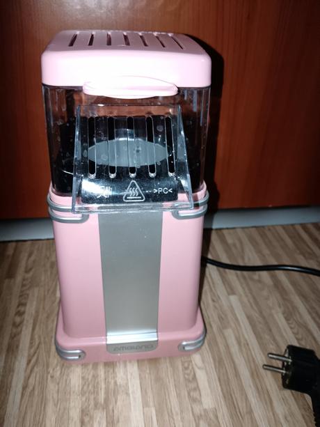 Růžový popkornovač ambiano - párkrát použitý., 