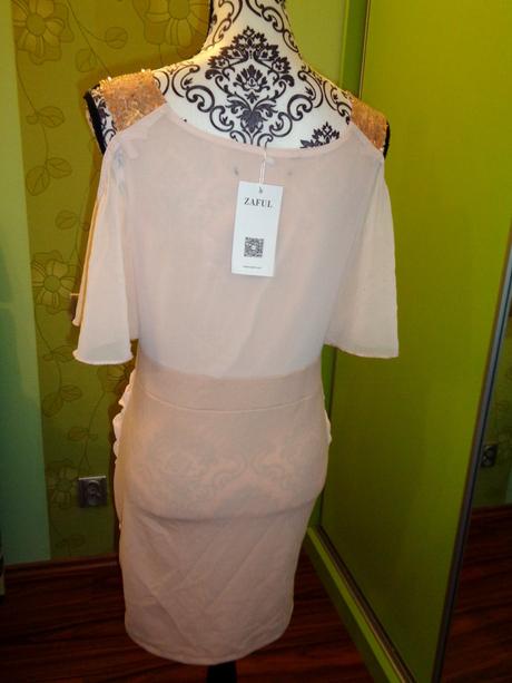 Krásné růžové slavnostní šaty zaful, 40 / 42 / l