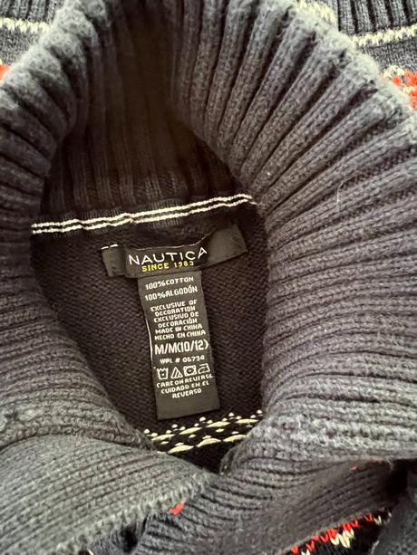 Svetr nautica béžovo-modrý vel.10-12 let (146/152), 146