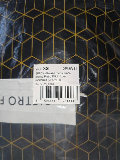 2 pack menstruační plavky, pietro filipi,xs