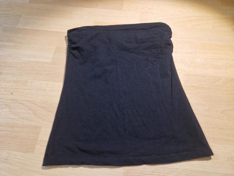 Tričko bez ramínek černé hm, h&m,m