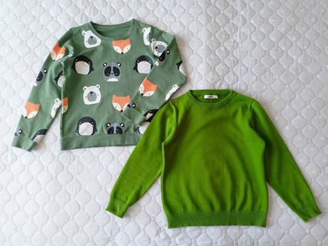 2x svetřík, 122/128, 122