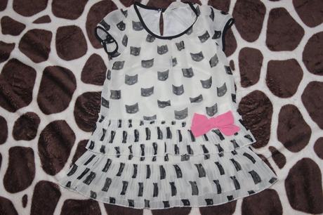 Kočičkové šatičky, h&m,92