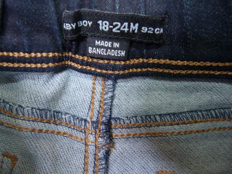 Pohodlné riflové kalhoty vel.92, denim co,92