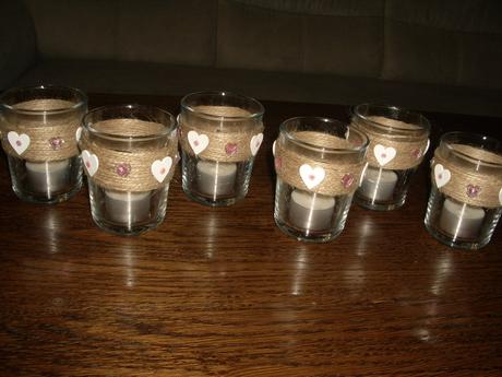 6x nový svícen srdíčka, 