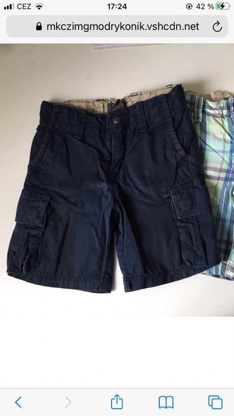 Plátěné kraťasy kapsáče h&m, h&m,98