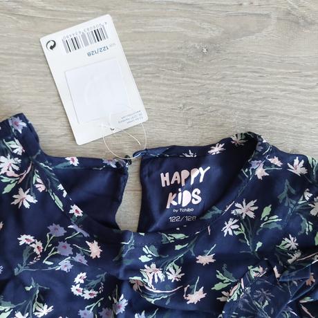 Šaty dl. rukáv vel. 122/128, tchibo,122