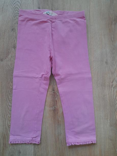 2 x tričtvrteční legíny, vel 122/128, h&m,122