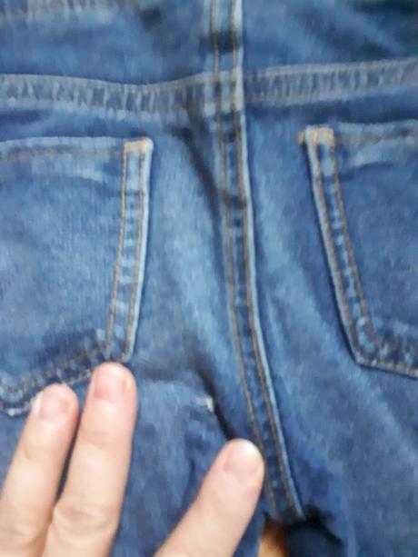 Džínové riflové legíny, džegíny, h&m,110