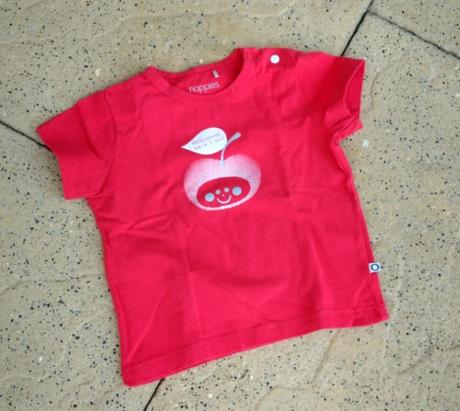 Tičko / triko krátký rukáv červené, 74