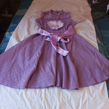 Fialové šaty melani martinez, xl