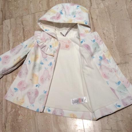Přechodová nepromokavá bunda/kabát s ovocem zn. tu, tu,68