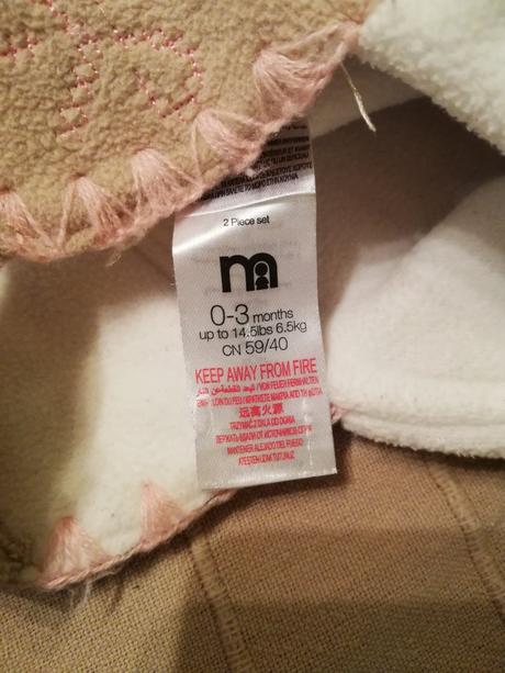 Zimní set, čepice a rukavice, mothercare,56