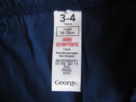 Bavlněné modré šortky, george,104