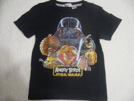 Bavlněné černé triko/tričko 98/104, h&m,98