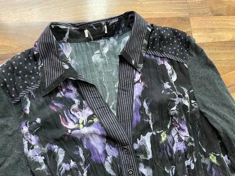 Nová halenka z různých materiálů, vel 46/cca xxxl,, xxxl