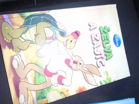 Disney pohádka 2ks - malý vlček  želva a zajíc, 