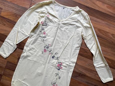 Dlouhá žlutá noční košile, vel xs/s, b, xs