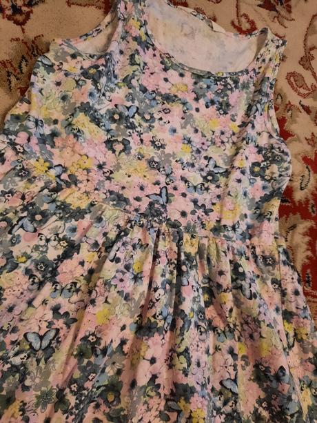 Květované šaty, h&m,134