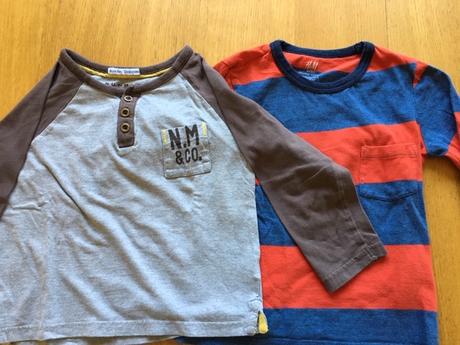 Trika dlouhý rukáv /2x/2ks, h&m,98