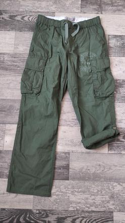 Kalhoty plátěné chlapecké rool-up 158/164, h&m,158