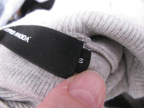 Světle šedé úpletové šaty se stojáčkem, vero moda,s