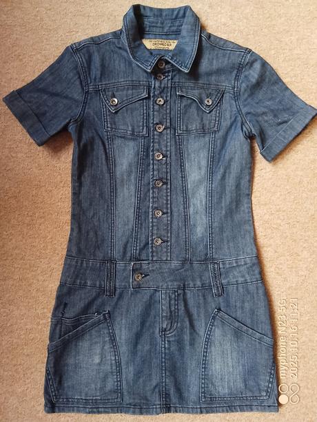 Šaty riflové zn."dromedar" vel."m", dromedar,m