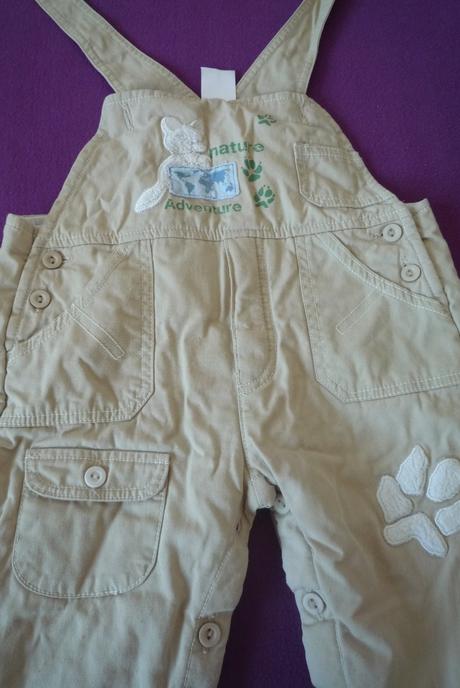 Vyteplený komplet kalhoty + mikina, 74