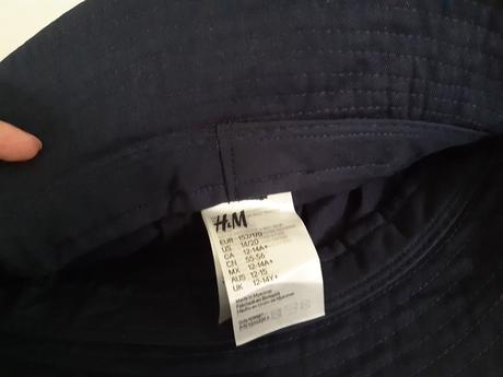 Tmavě modrý klobouk hm 12-14 let, h&m,152