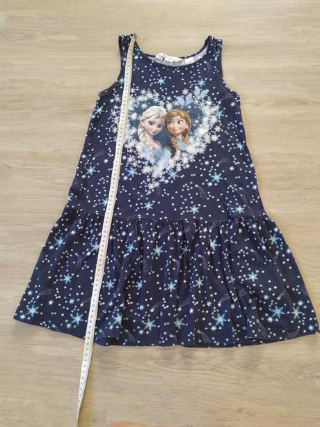 Tmavě modré šaty s elsou, h&m,134