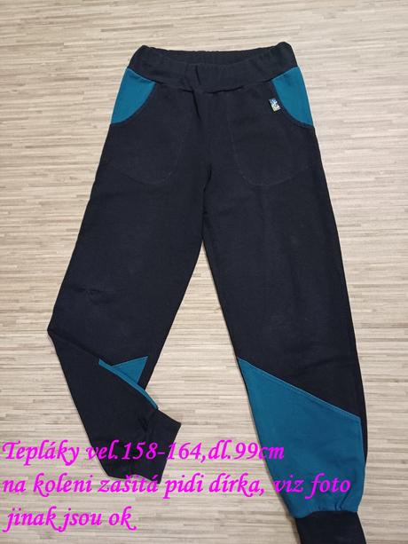 Tepláky vel.12-14 let 158/164, 158