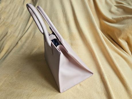 Světle růžová kožená kabelka patrizia pepe, patricia pepe