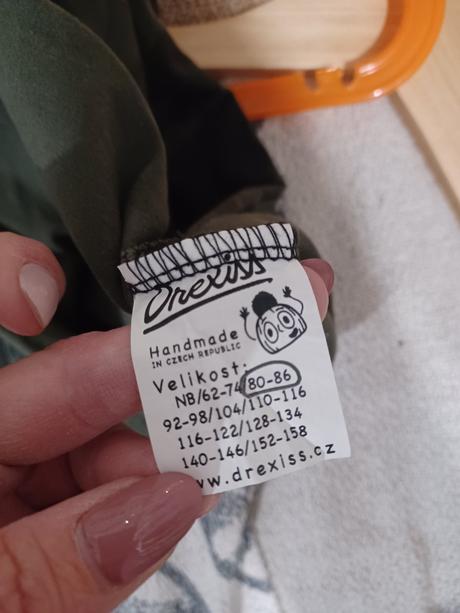 Maskáčové šaty s mašlí na zádech drexiss 80/86, 86