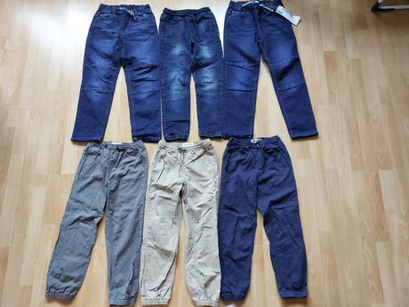 Džíny, rifle, kalhoty, vel. 134, některé nenošené, coccodrillo,134